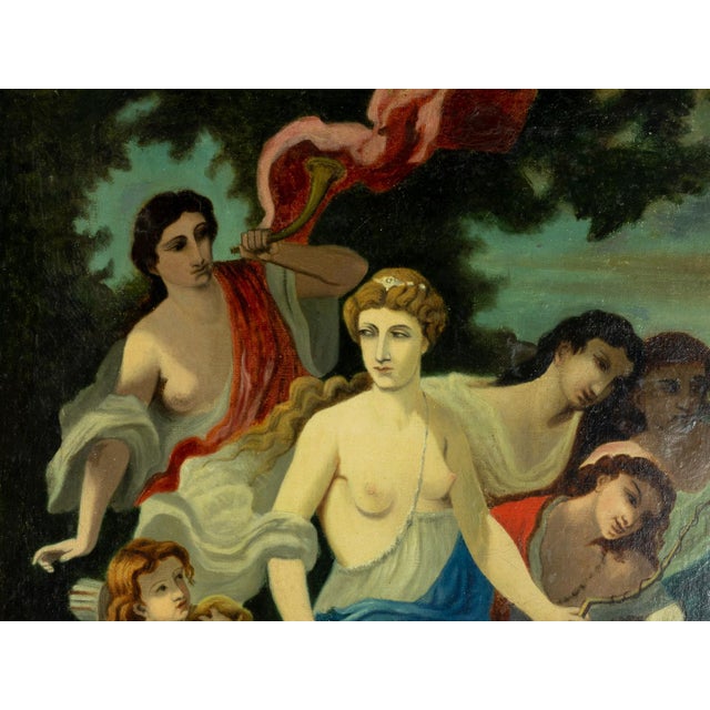 Diana, Urania & Calliope, 19th Century, Oil Painting, Framed For Sale - Image 3 of 8