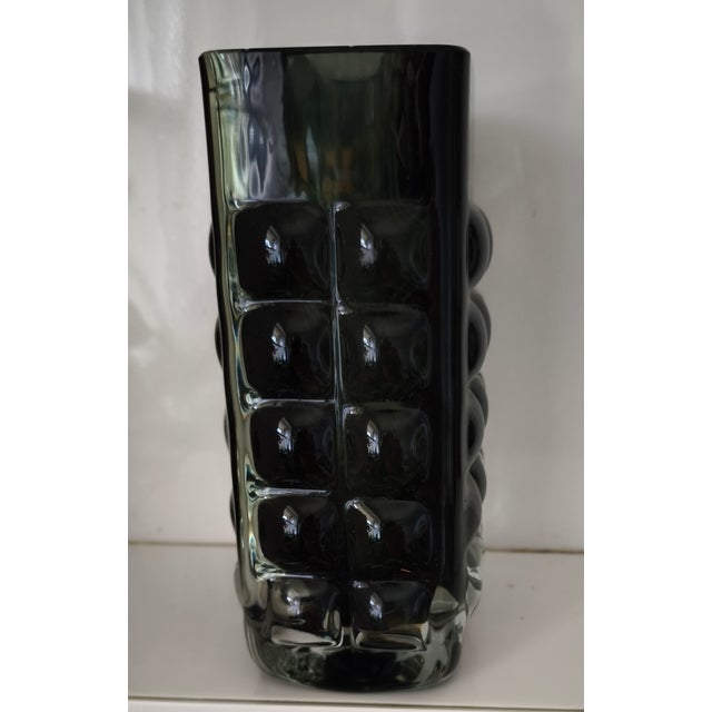 Mid-Century Modern Mid-Century Rectangular Bubble Vase by Tüselmann for Glashütte Ichendorf, 1970s For Sale - Image 3 of 5