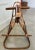 Brown 1960s Italian Bent Bamboo & Rattan Rocking Horse Attributed to Franco Albini For Sale - Image 8 of 11