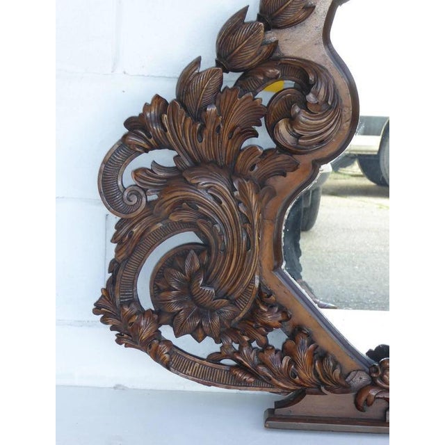 19th Century Carved Mirror For Sale - Image 3 of 10