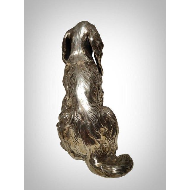 Italian Silver Cocker Spaniel Dogs, 1980s, Set of 2 For Sale - Image 9 of 17