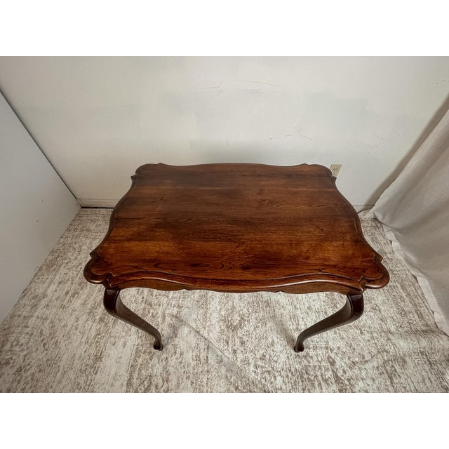 Vintage French Provincial Oak Side Table, Circa 1930–1950 For Sale - Image 4 of 8