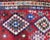 Hand Woven Vintage Qashqai Persian Kilim Rug With Bold Geometric Diamonds in Red, Blue, and Multicolor 9'1 X 16' For Sale - Image 4 of 12