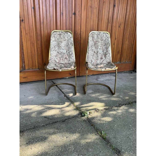 Metal Italian Dining Chairs by Gastone Rinaldi, 1970s, Set of 2 For Sale - Image 7 of 7