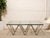 Metal Modern Chrome Geometric Coffee Table With Glass Top For Sale - Image 7 of 8