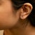 Haus of Brilliance 10K Yellow Gold 1/10 Cttw Diamond 'A' Initial Stud Earring For Sale - Image 4 of 5