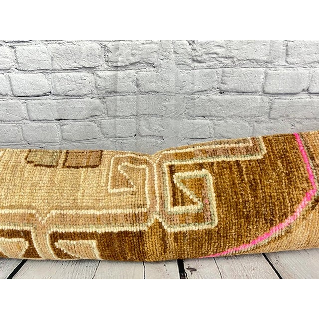 12 x 46 Lumbar Rug Pillow Plush Sophistication Turkish Pillow Cushion Cover For Sale - Image 4 of 7