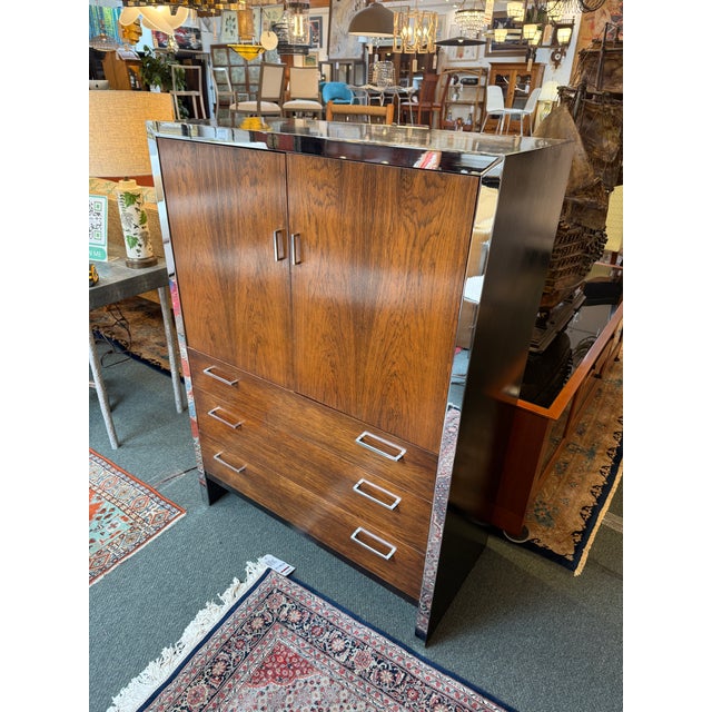 Mid-Century Modern Milo Baughman for John Stuart Mid Century Gentleman Dresser For Sale - Image 3 of 12
