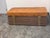 McGuire Furniture Haybine Cocktail Table + Custom Leather Bench Cushion For Sale In San Francisco - Image 6 of 12