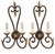 Spanish Revival Vintage Fine Art Handcrafted Lighting Wall Light Sconce, Gilded Accents For Sale - Image 3 of 9