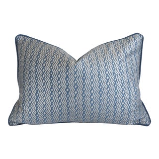 Itzina Feather/Down Pillow 24" X 17" designed by Mariano Fortuny For Sale