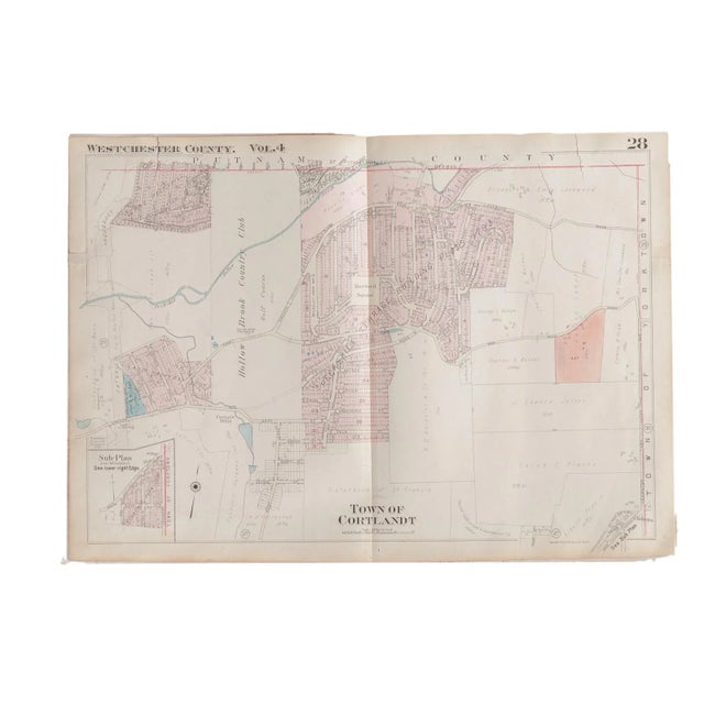 Vintage Hopkins Map of Town of Cortlandt For Sale In New York - Image 6 of 6