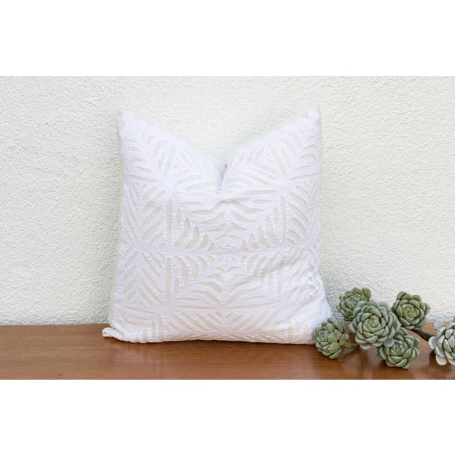 1990s Debja Applique Pillow Cover For Sale - Image 5 of 5