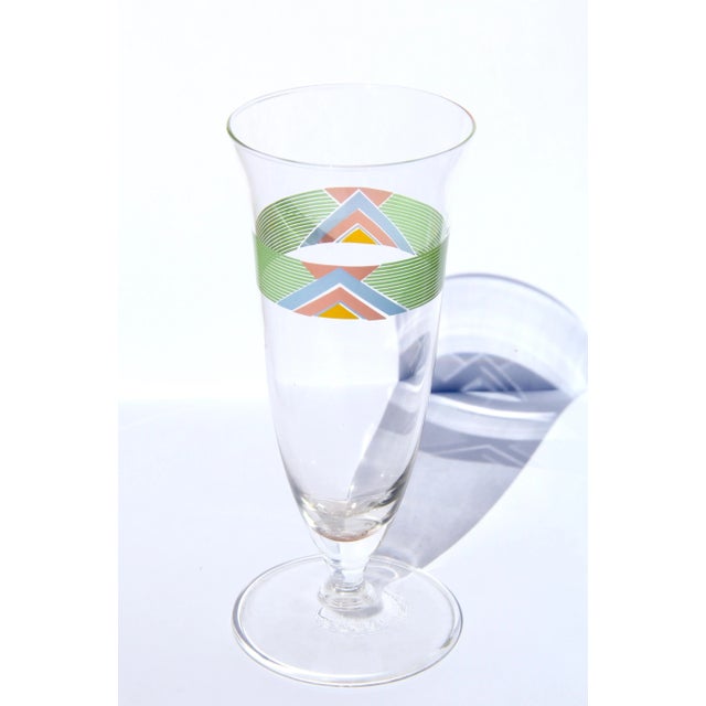 1980s Italian Geometrical Glasses from Cerve, 1980s, Set of 7 For Sale - Image 5 of 5