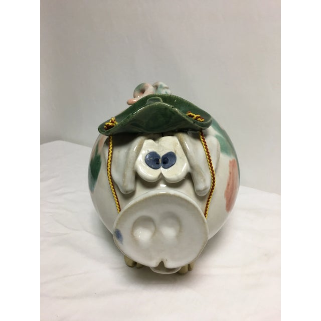 Traditional Vintage Pottery Piggy Bank For Sale - Image 3 of 11