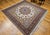Textile Vintage Persian Tabriz Square Area Rug, Hand-Knotted Wool & Silk, Fine Medallion Floral Pattern, Ivory & Brown, 7x7 For Sale - Image 7 of 16