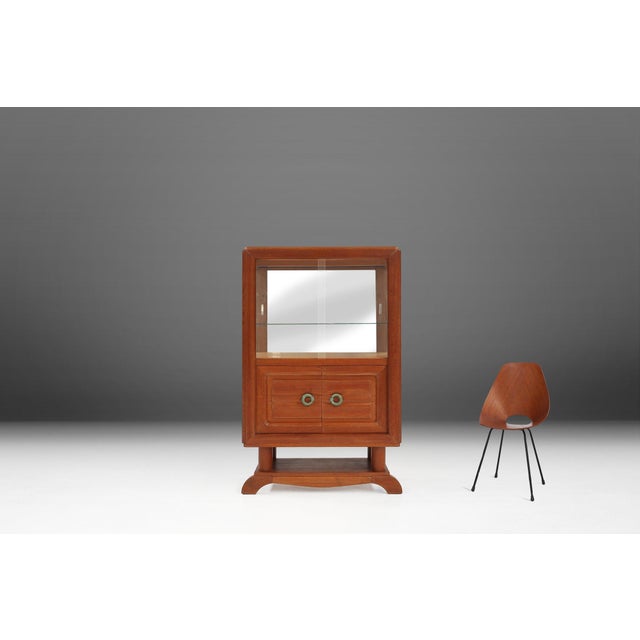 Art Deco Vitrine Cabinet by Gaston Poisson, 1940s For Sale - Image 12 of 13