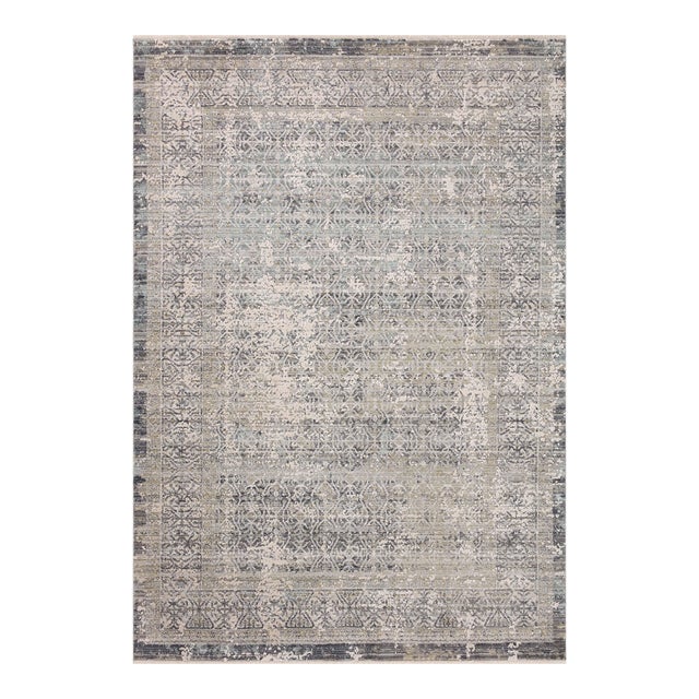 Amber Lewis x Loloi Alie Sky / Stone 7'-10" x 10' Area Rug For Sale