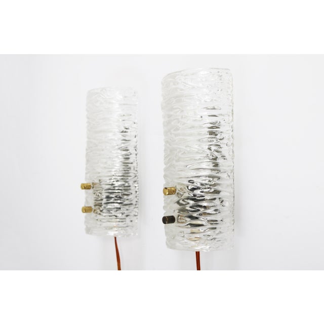 Metal Ice Crystal Wall Lights by Carl Fagerlund for Orrefors, 1960s, Set of 2 For Sale - Image 7 of 7