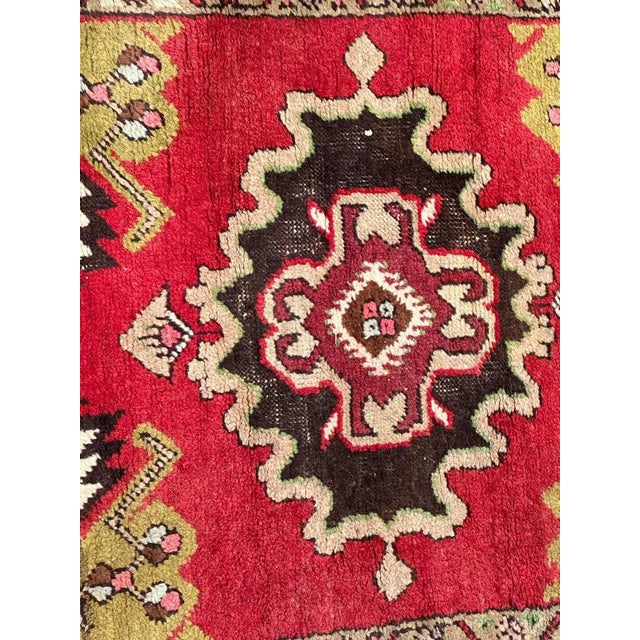 1970s Small Vintage Turkish Bobyrugs Yastik Rug, 1970s For Sale - Image 5 of 16
