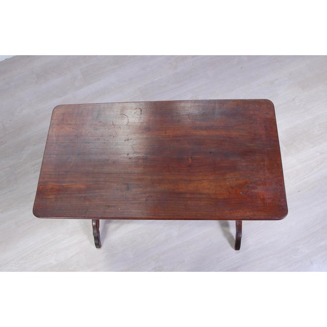 Vitage Walnut Bistrot Table For Sale - Image 9 of 13