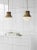 Modern Kelly Wearstler for Visual Comfort Signature Precision Large Pendant in Antique-Burnished Brass with White Glass For Sale - Image 3 of 4