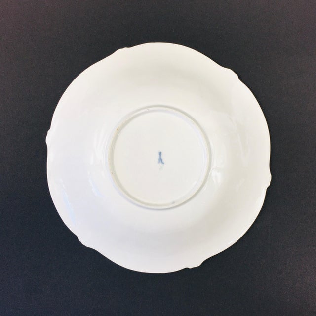 Large Antique Meissen Porcelain Relief Gilt Decorated Plate/Bowl (Germany, Mid 1800s) For Sale - Image 6 of 7