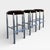 Chrome Bar Stools With Chocolate Velvet Seats, Set of Three,Vintage Mid Century For Sale - Image 9 of 18