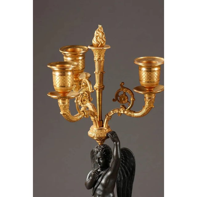 Early 19th Century Empire Candelabras, Set of 2 For Sale - Image 5 of 10