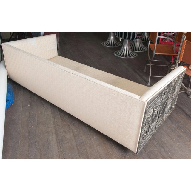 White Adrian Pearsall Brutalist Style Sofa For Sale - Image 8 of 10