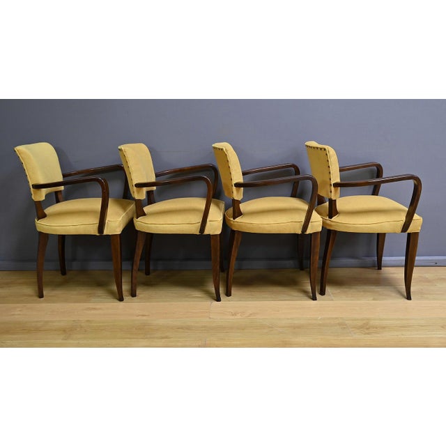 Vintage Bridge Armchairs, 1940, Set of 4 For Sale - Image 6 of 16
