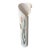 Late 20th Century Signed Ivory Ceramic Cattail Vase With Sculptural Folded Rim Organic Modern For Sale