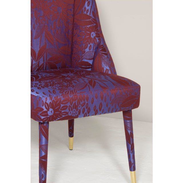 Figueroa Dining Chair in Damasks & Lampas Fabric from Insidherland For Sale - Image 10 of 15