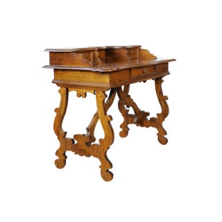 Refectory Desk in Walnut For Sale