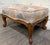 This is an absolutely gorgeous French Louis XV French Country carved ottoman with abstract fabric. Features carved...