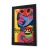 Vintage 1960s Karel Appel rhino and monkey framed print. The bold artist made his plate signature part of the image. The...