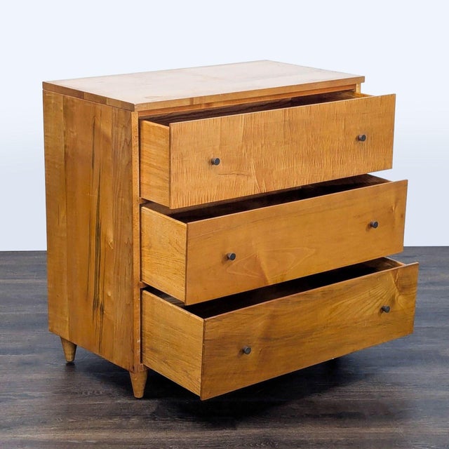 Mid-Century Modern Mid-Century Modern 3-Drawer Solid Wood Dresser For Sale - Image 3 of 11