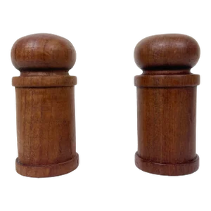 Danish Teak Salt and Pepper Shakers - Vintage