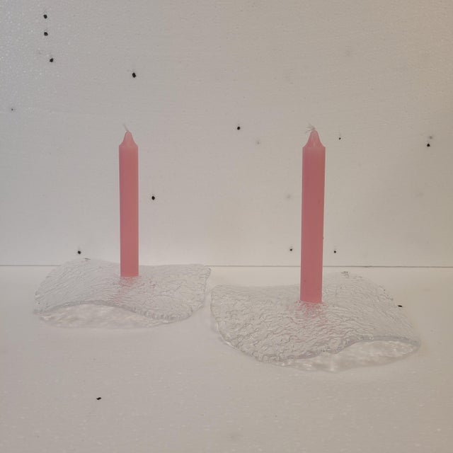 1970s Manet Candlesticks by Uno Westerberg for Pukeberg, 1970s, Set of 2 For Sale - Image 5 of 18