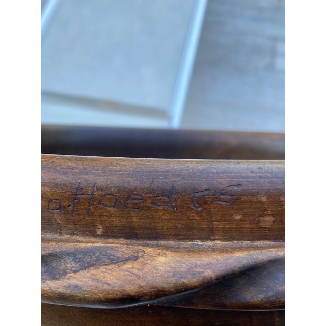 Wood Minimalist Wooden Platter by Vide Poche, France, 1950s For Sale - Image 7 of 10