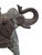 Indian Vintage Hand-Carved Wood Elephant With Hammered Bronze Cladding and Interior Storage For Sale - Image 3 of 12
