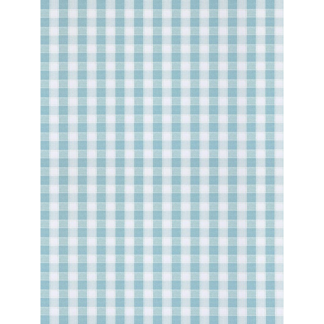 The House of Scalamandré Checkers Wallpaper, Turquoise For Sale