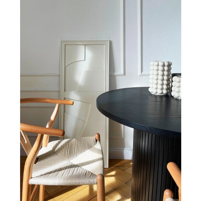 Likya Verto Wooden Wall Art in Oyster White by Likya Atelier For Sale - Image 3 of 8