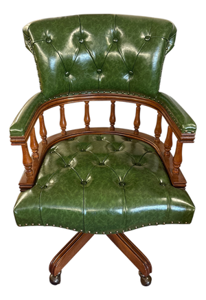 Chesterfield Style Captain's Desk Chair