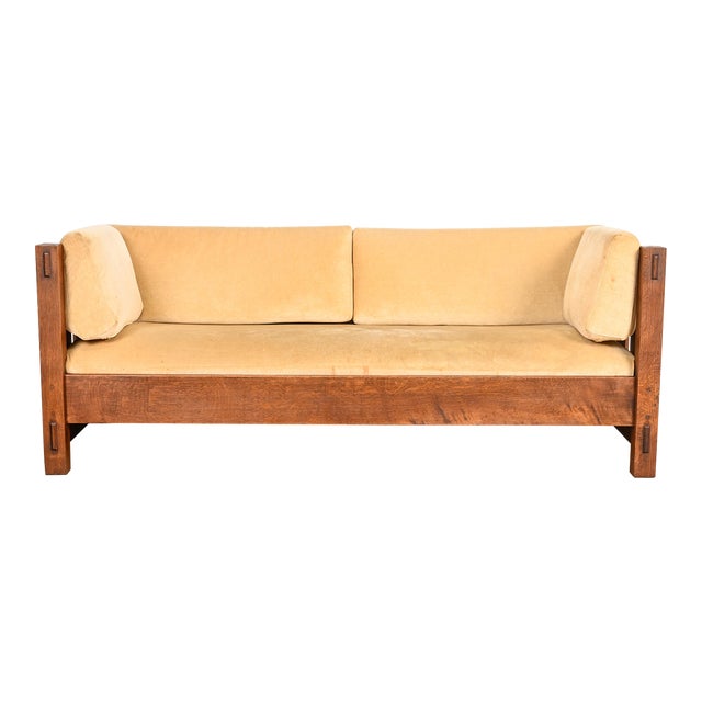 Stickley Mission Oak Arts and Crafts Settle Sofa For Sale