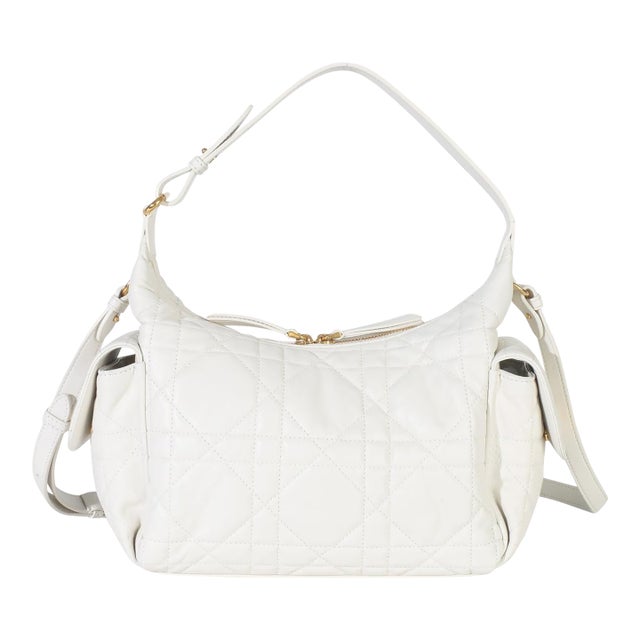Latte Lambskin Macrocannage Medium D-Dream Bag For Sale