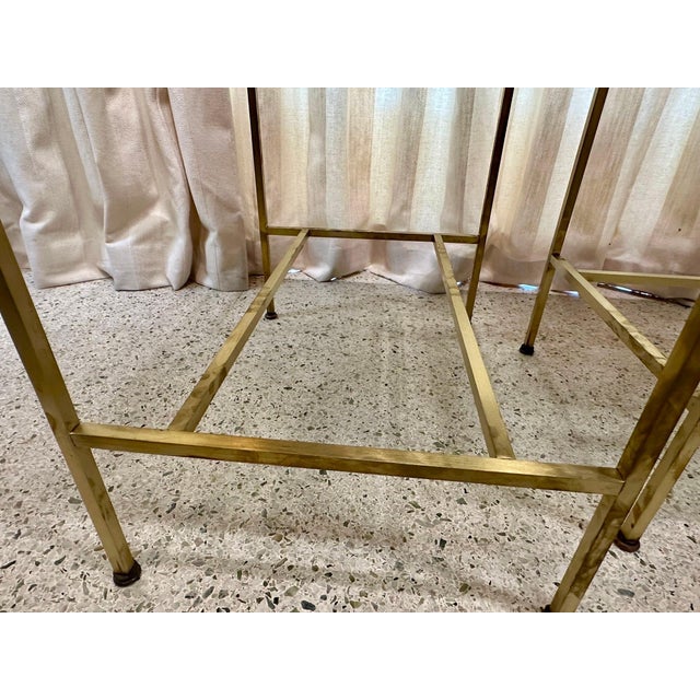 Paul McCobb Side Tables #8712 with Original Marble Tops, PAIR For Sale - Image 10 of 12