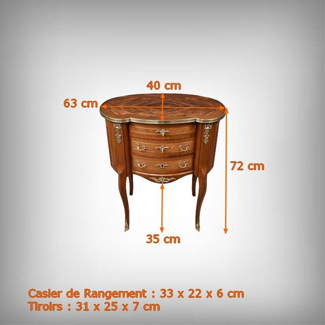 Small Transitional Mahogany Dressing Table, 1940 For Sale - Image 18 of 18
