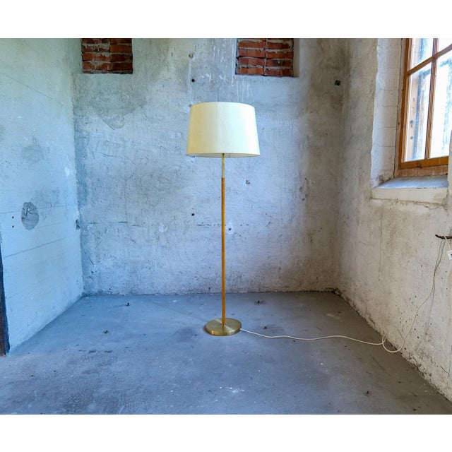 This rare floor lamp is designed by anders pehrson who took over the business of atelje´ lyktan in 1964. The lamp has a...
