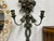 Pair of Antique French Patinated Metal Sconces For Sale In Houston - Image 6 of 12